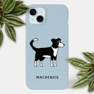 Coque iPhone 15 Mini Collie Sheepdog Nom