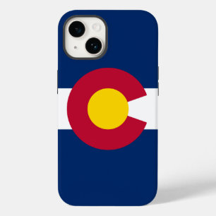Coque Pour iPhone 14 Colorado : Le drapeau américain du centenaire