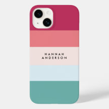 Colorblock Horizontale Bande rose et vert