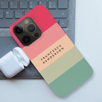 Colorblock Horizontale Bande rose et vert