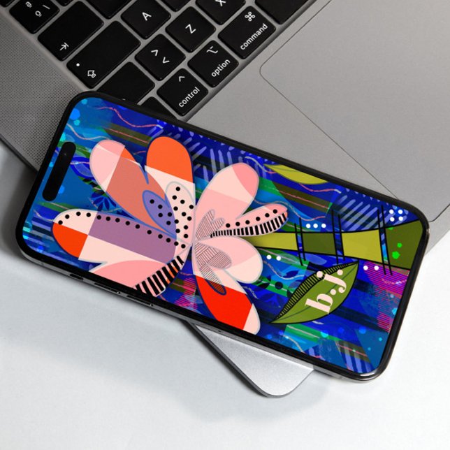 Coques Case-Mate iPhone Coloré Abstrait à motifs floraux (Créateur téléchargé)