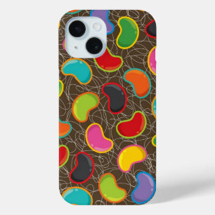 Coque Pour iPhone 15 Coloré Fun Jelly Beans Pop Retro Candy Motif