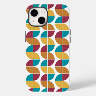 Coque Pour iPhone 14 Coloré funky les années 70 Vintage Motif géométriq