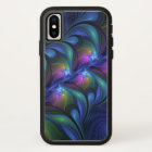 Coloré Lumineux Abstrait Bleu rose Vert Fractal