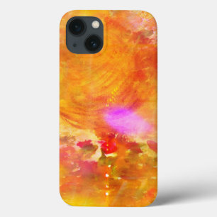 Coques Pour iPhone colorez le jaune sans couture d'arrière - plan