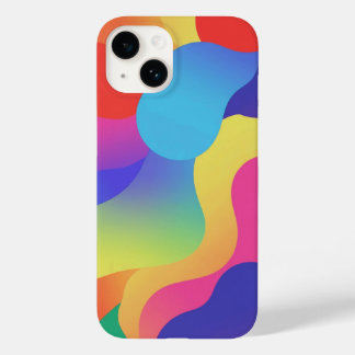 Coque Pour iPhone 14 Colorful Amorphous Shapes