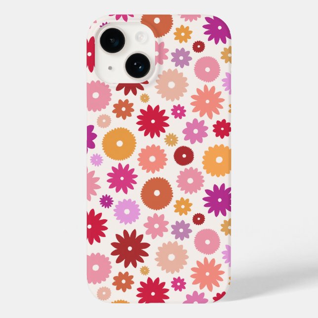 Coques Case-Mate iPhone Colorful Blooms Pattern (Verso)