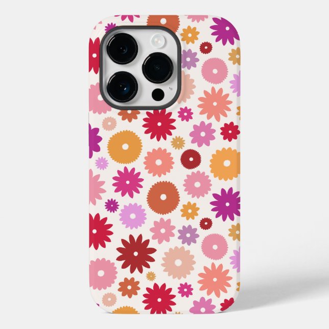 Coques Case-Mate iPhone Colorful Blooms Pattern (Verso)