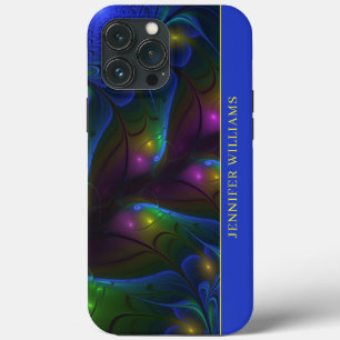 Case-Mate iPhone Case Colorful Luminous Abstrait moderne Fractal Art Nom