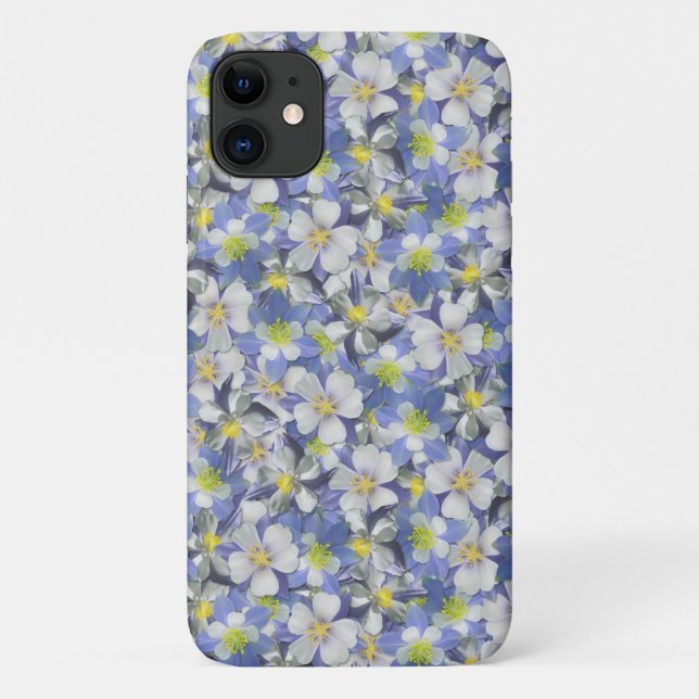 Coques Case-Mate iPhone Columbines Motif sans couture (Dos)