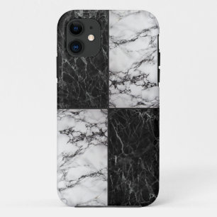 Case-Mate iPhone Case Combinaison de marbre blanc et noir