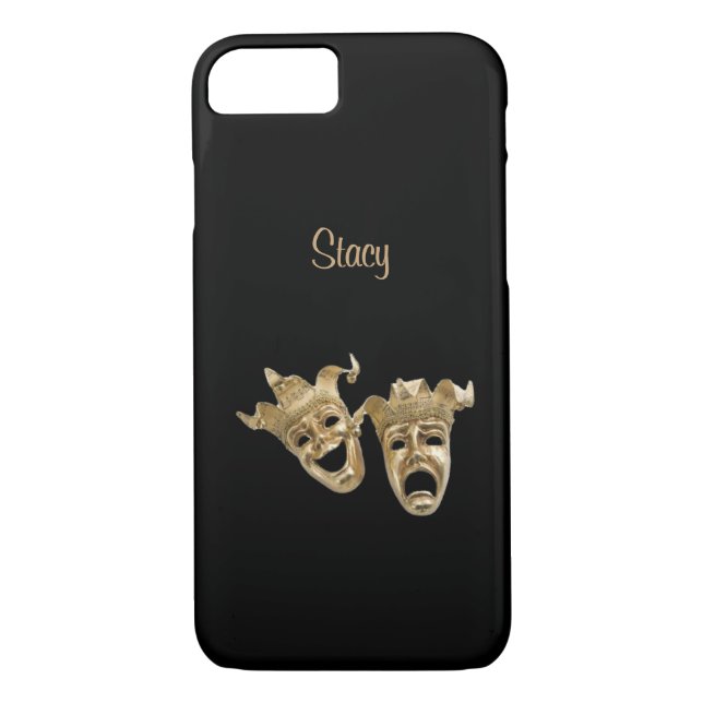 Coques Case-Mate iPhone Comédie et tragédie Théâtre unique Monogramme (Dos)