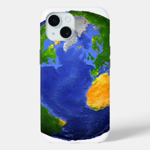 Coque Pour iPhone 15 Complétez La Terre Avec Des Données Topographiques