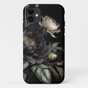 Case-Mate iPhone Case Composition de rose gothique Fleur noire