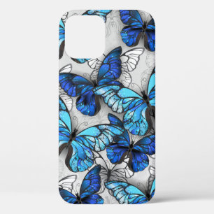 Case-Mate iPhone Case Composition des White and Blue Butterflies