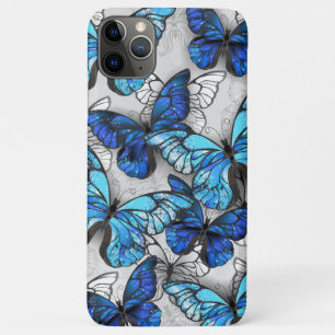 Case-Mate iPhone Case Composition des White and Blue Butterflies