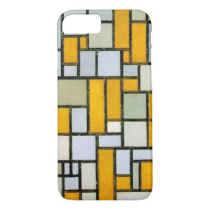 Case-Mate iPhone Case Composition Jaune et Gris, Mondrian