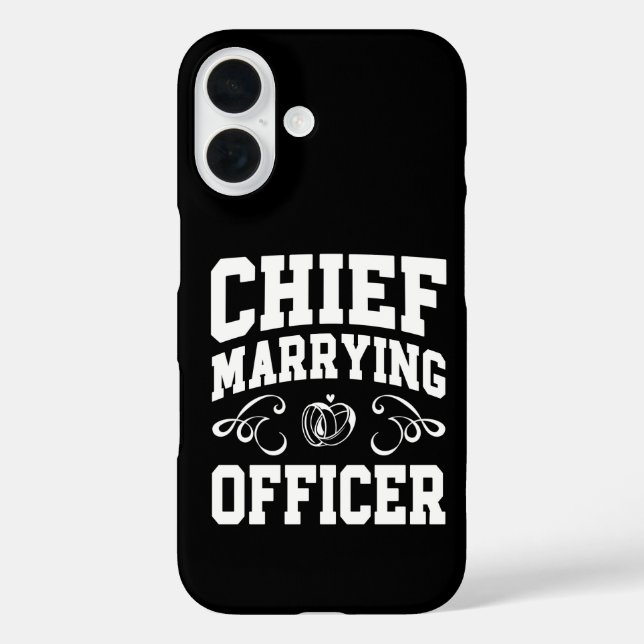 Coques Case-Mate iPhone Concepteur de cérémonie de mariage - Officier de m (Verso)
