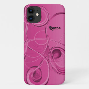 Case-Mate iPhone Case Conception abstraite des pointes roses