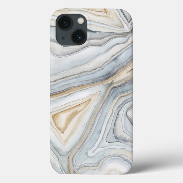 Coques Case-Mate iPhone Conception abstraite en marbre gris (Verso)