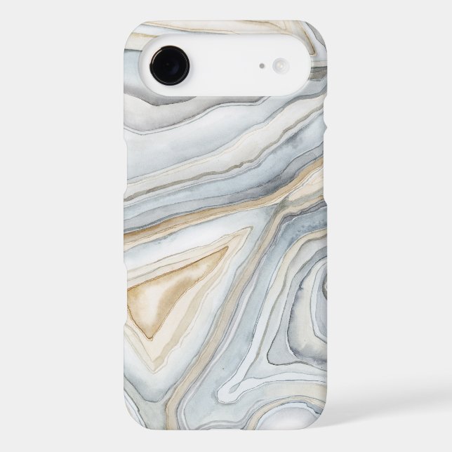 Coques Case-Mate iPhone Conception abstraite en marbre gris (Verso)