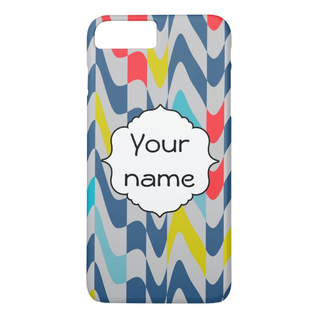 Coques Case-Mate iPhone Conception abstraite onduleuse (Dos)