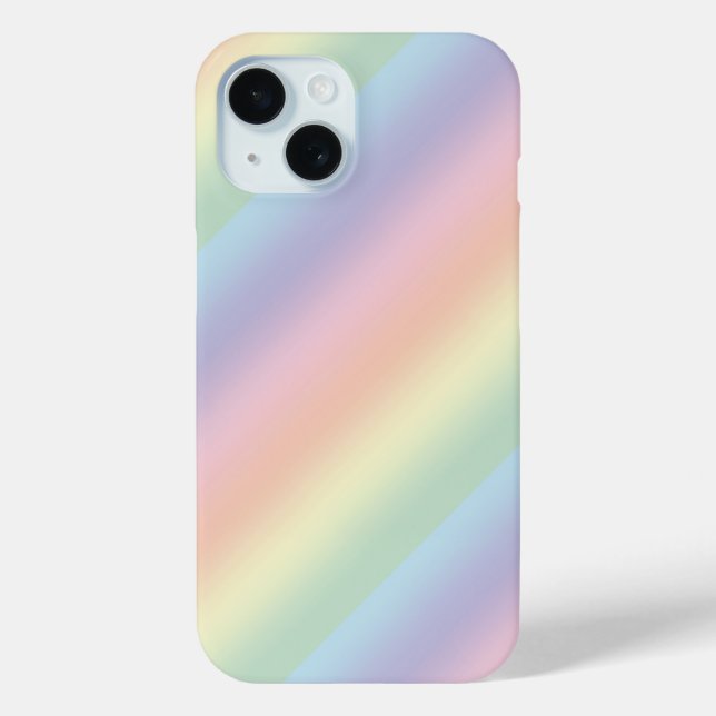 Coques Case-Mate iPhone Conception arc-en-ciel pastel (Verso)