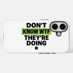 Coque Pour iPhone 16 Conception Brat Green – Aucune idée de ce qu'ils f