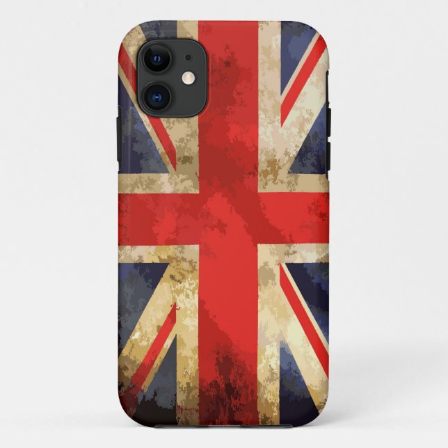 Coques Case-Mate iPhone Conception britannique de drapeau (Dos)
