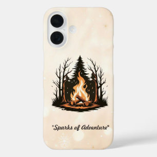 Coque Pour iPhone 16 "Conception centrale de feu de camp"