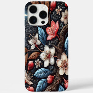 Coques iPhone 16 Pro Max Conception d'arbre de cerisier en fleurs au clair 