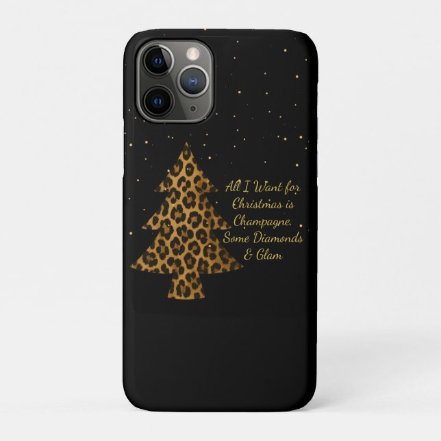 Coques Case-Mate iPhone Conception d'arbre de léopard de vacances chic (Dos)