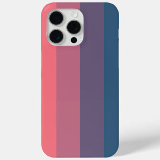Coque iPhone 15 Pro Max Conception de bande de dégradé rose à bleu