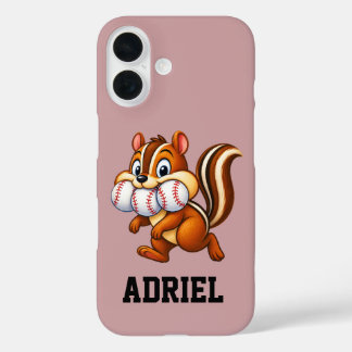 Coque Pour iPhone 16 Conception de baseball personnalisée avec un tamia