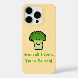 Coques iPhone 16 Pro Conception de caricature de jeu de brocoli Cute