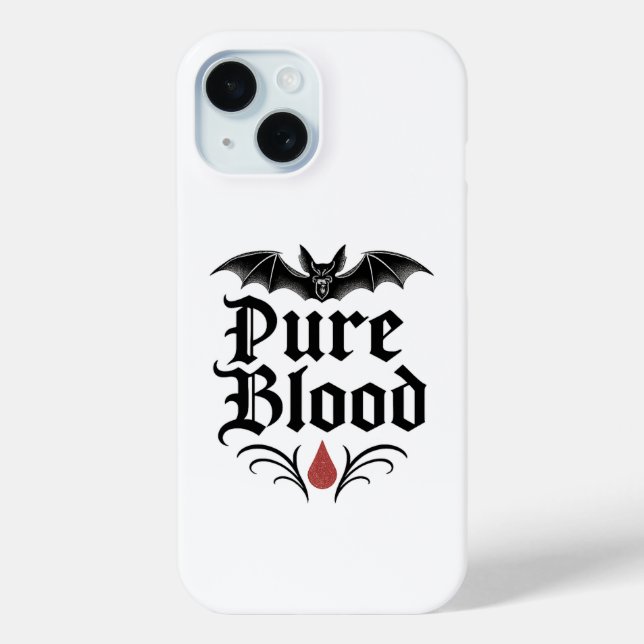 Coques Case-Mate iPhone Conception de chauve-souris gothique de sang pur | (Verso)