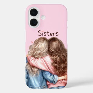 Coque Pour iPhone 16 Conception de cliparts pour sœurs de l'âme – Meill