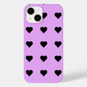 Coques Pour iPhone Conception de cœur noir et rose gothique
