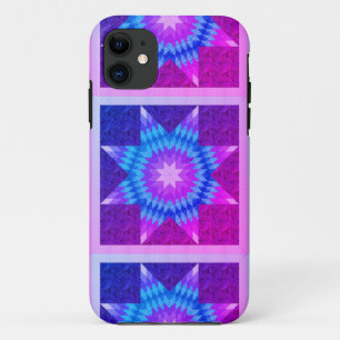 Case-Mate iPhone Case Conception de courtepointe étoile solitaire violet