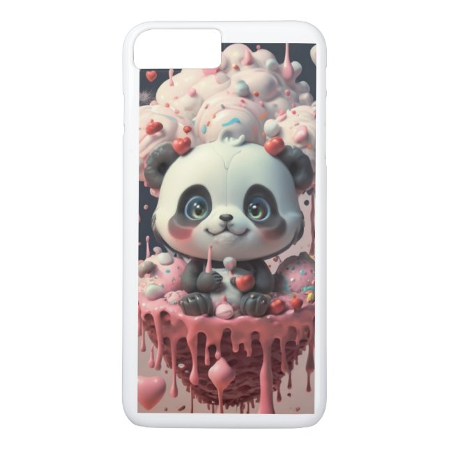 Coques Case-Mate iPhone Conception de couverture iPhone Panda joueuse (Dos)