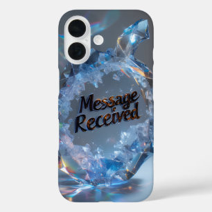 Coque Pour iPhone 16 Conception de cristal de discours texturé luxueux