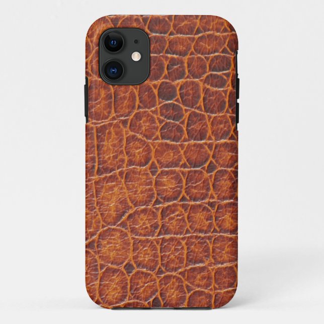 Coques Case-Mate iPhone Conception de cuir de crocodile (Dos)