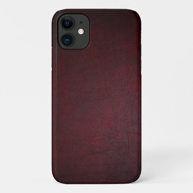 Coques Case-Mate iPhone Conception de design texturé rouge de luxe (Dos)