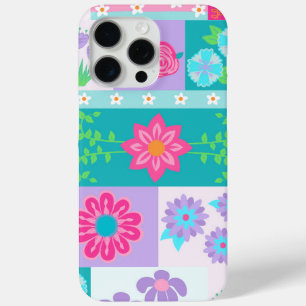 Coque iPhone 15 Pro Max Conception de fleurs vibrantes en fleurs