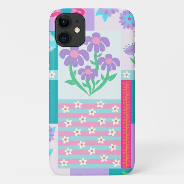 Coques Case-Mate iPhone Conception de fleurs vibrantes en fleurs (Dos)