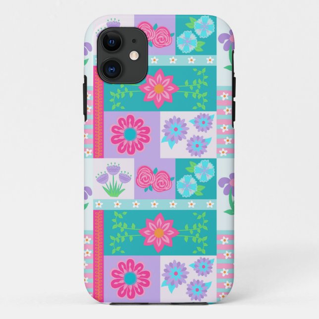 Coques Case-Mate iPhone Conception de fleurs vibrantes en fleurs (Dos)