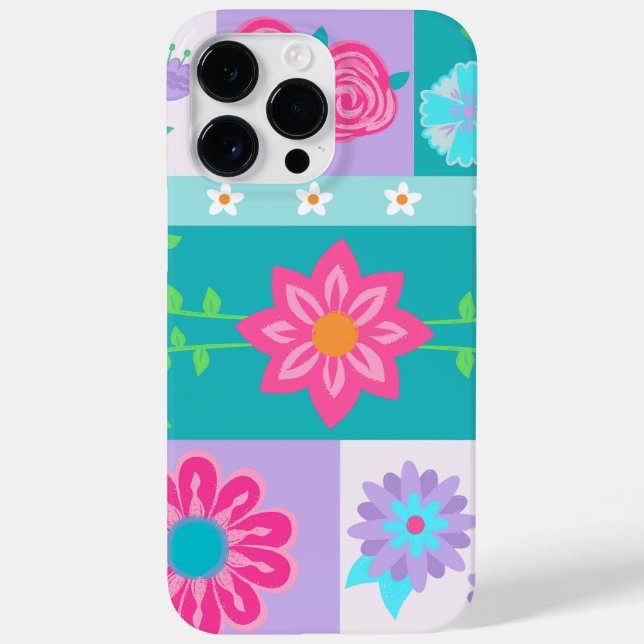 Coques Case-Mate iPhone Conception de fleurs vibrantes en fleurs (Verso)