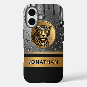 Coque Pour iPhone 16 Conception de force de léopard 🐆