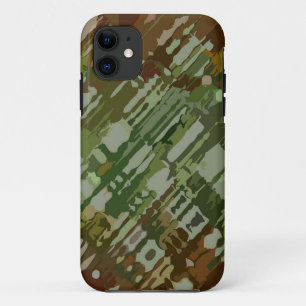 Coque Case-Mate Pour iPhone Conception de la plaque - camouflage vert brun