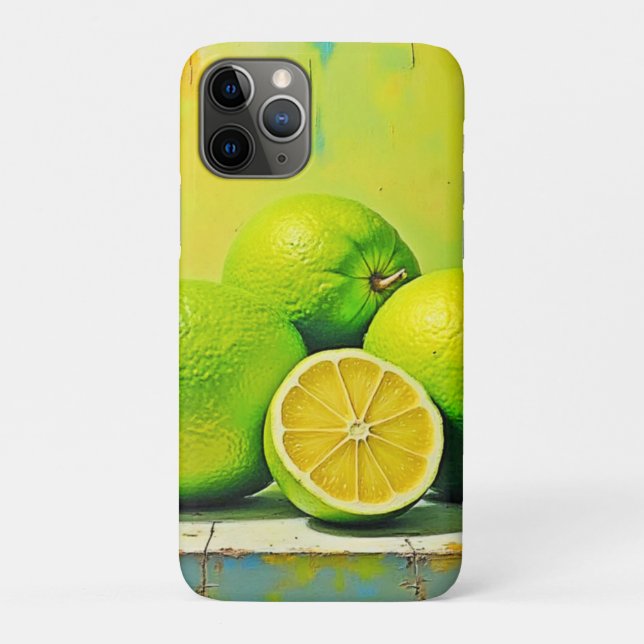 Coques Case-Mate iPhone Conception de la pop été brillante de Limes (Dos)